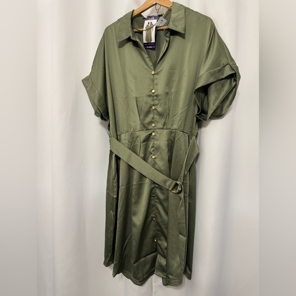 French Connection Dresses & Skirts - French Connection Sage Green Midi Dress